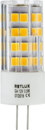 LED žárovka RETLUX G4 3,5 W 12 V teplá bílá