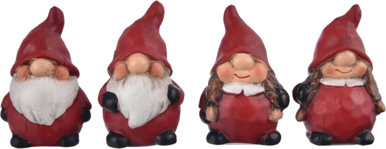 Skřítek z terakoty červený – dekorativní figurka