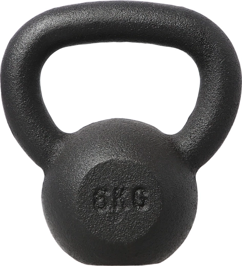 Litinový kettlebell HMS 6 kg černý