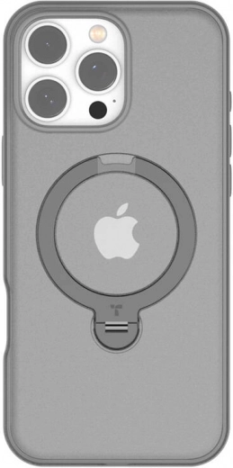 Torras Ostand Spin pouzdro pro iPhone 16 Pro Max šedé