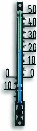 TFA venkovní analogový teploměr z plastu, černý, XS