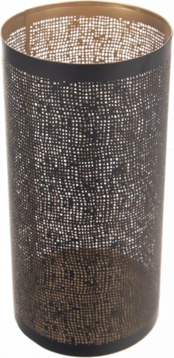 Kovový svícen černo-zlatý 30 cm