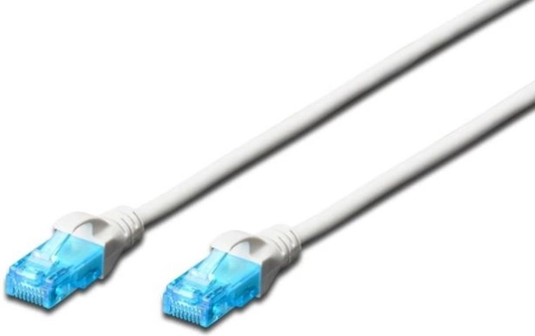 Patch kabel RJ45 U/UTP kategorie 5e PVC Bílý 1 m