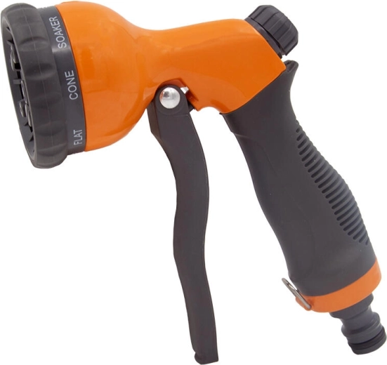 Proudová zahradní pistole DELUX s 8 funkcemi, kovová