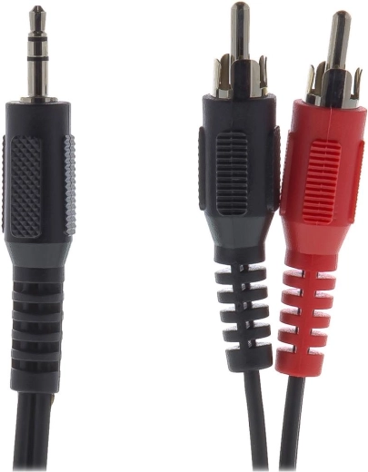 Sencor stereo audio kabel 3,5 mm jack na 2× RCA, 5 m