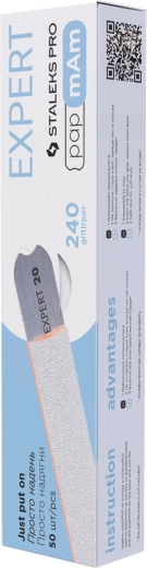 Staleks jednorázové pilníky papmAm rovné 240 grit, 50 ks