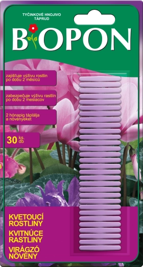 BOPON tyčinkové hnojivo pro kvetoucí rostliny 30 ks