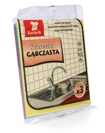 Houbové utěrky Kuchsik, 100% celulóza, 3 ks