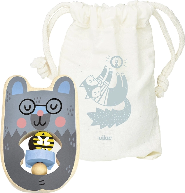 Vilac dřevěné chrastítko medvídek