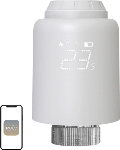Moes inteligentní termostatická hlavice ZigBee Tuya ZTRV-PJ-601-MS