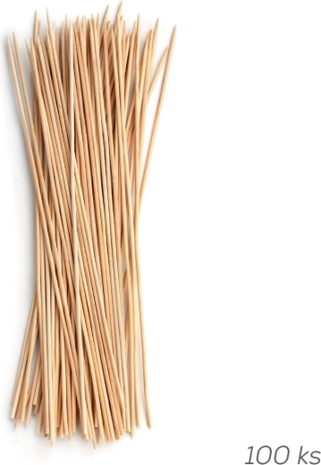 Špejle hrocené 27 cm (100 ks)