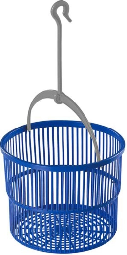 Košík na kolíčky na prádlo s háčkem 19 × 19 cm