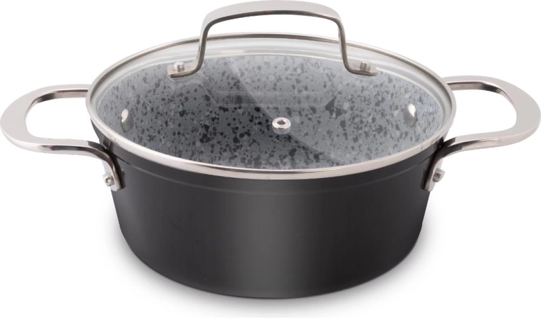Lamart granitový kastrol s poklicí 18 cm
