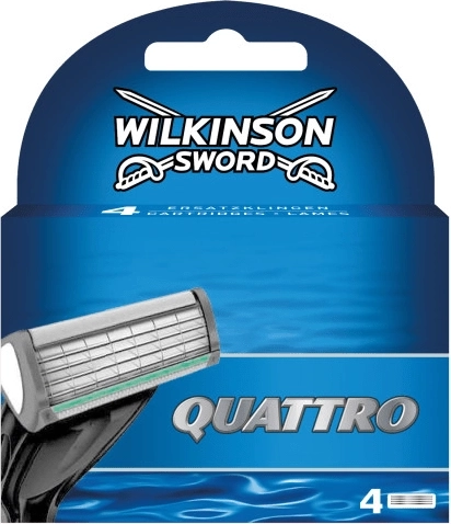 Náhradní holicí hlavice WILKINSON QUATTRO, 4 ks