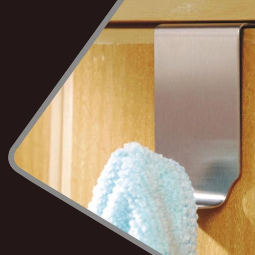 Nerezový závěsný háček na utěrky 4 × 7,2 × 2,5 cm