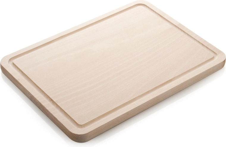 Dřevěné krájecí prkénko s drážkou BRILLANTE 31 × 23 cm