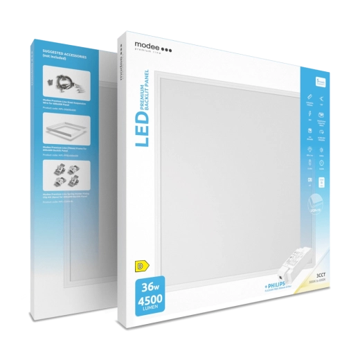 Modee Premium Line LED panel s podsvícením 60 × 60 cm 36 W 3CCT s ovladačem