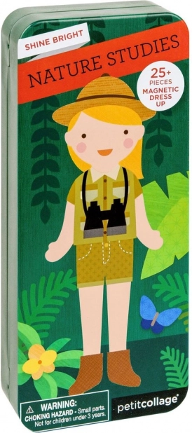 Magnetická puzzle sada Přírodovědkyně od Petit Collage