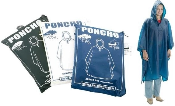 Dětská voděodolná pláštěnka PVC s kapucí, modrá