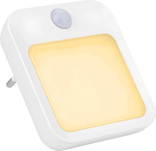 LED noční lampička do zásuvky s pohybovým a soumrakovým čidlem - 1 kus