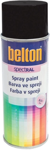 Sprejová barva BELTON RAL 9005 černá lesklá 400 ml