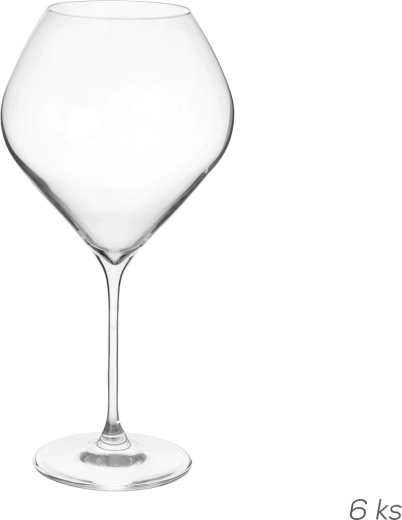 Sklenice Swan na víno 860 ml, sada 6 ks