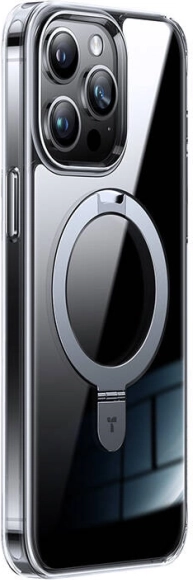 Průhledné magnetické pouzdro TORRAS UPRO Ostand s stojánkem pro iPhone 15 Pro