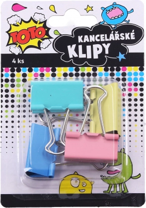 Kancelářské klipy 32 mm, sada 4 ks