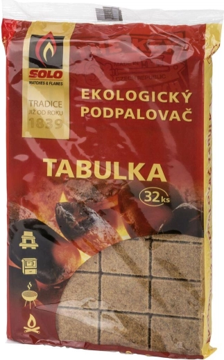 Ekologický podpalovač Solo – tabulky (32 ks)