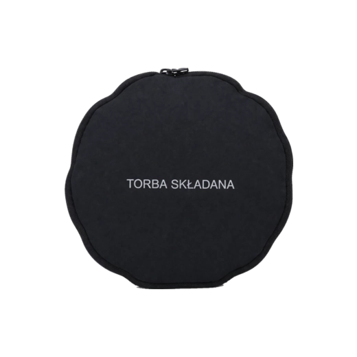 Skládací cestovní taška 25 l, černá, kulatá