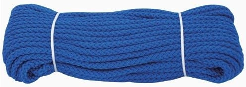 Pletená polypropylenová šňůra bez jádra 6 mm, barevná, 20 m