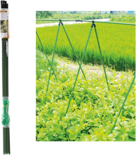 Zahradní rám s popínavou sítí 1,5 m, průměr tyčí 16 mm, zelený