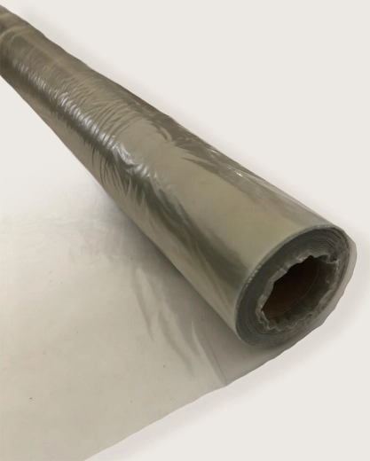 Stavební ochranná fólie polorukáv 2 × 50 m, 50 µm, transparentní