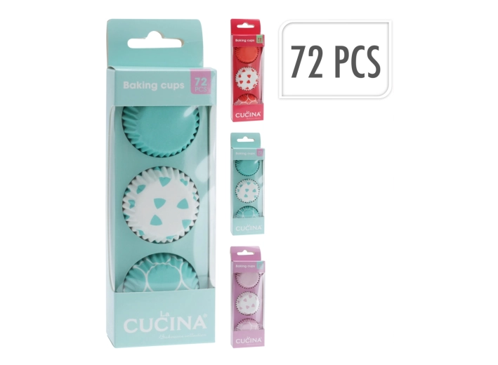 Sada 100 papírových forem na pečení 10,5 cm