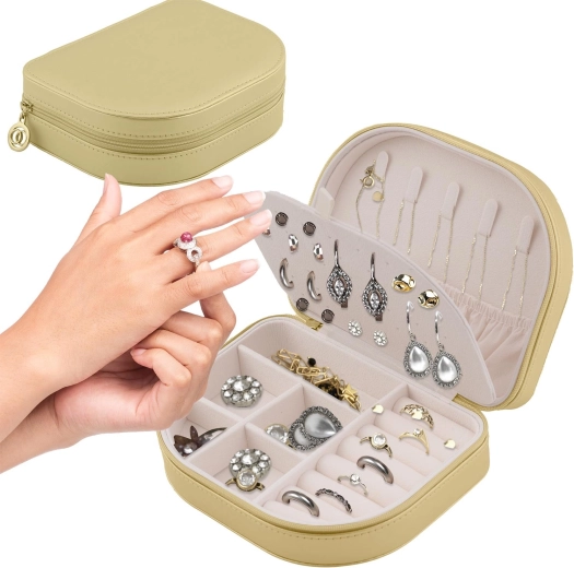 Cestovní šperkovnice Massido MS-707 – zlatá