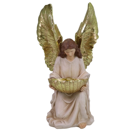 Vánoční dekorativní figurka anděla z pryskyřice 50 cm - 1 kus