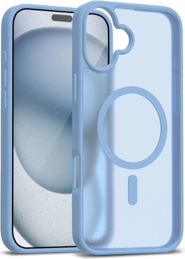 hybridní matné magnetické pouzdro magsafe pro iphone 17 – modré