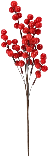 Dekorativní větvička s jeřabinou 50 cm