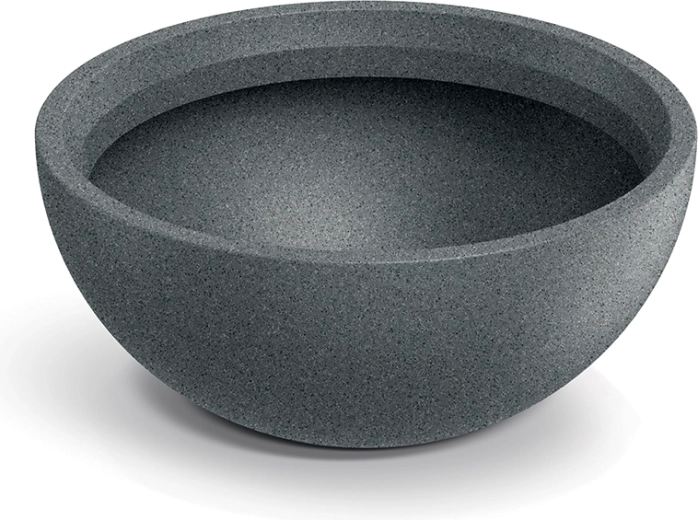 Květináč Molio Bowl 38 cm v granitově šedé