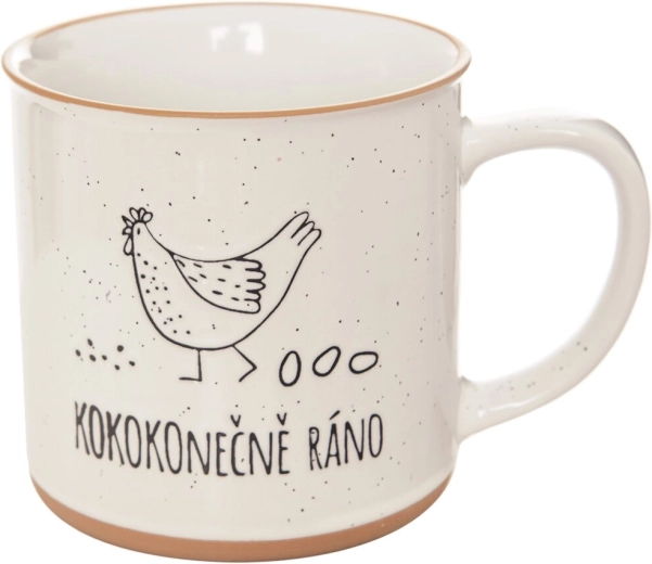 Keramický hrnek Statek s motivem slepice 0,53 l