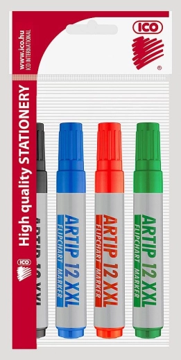 Popisovače na flipchart ICO XXL, sada 4 barev