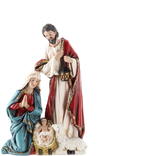 Betlémská figurka Svatá rodina (narození Ježíše) - 1 kus