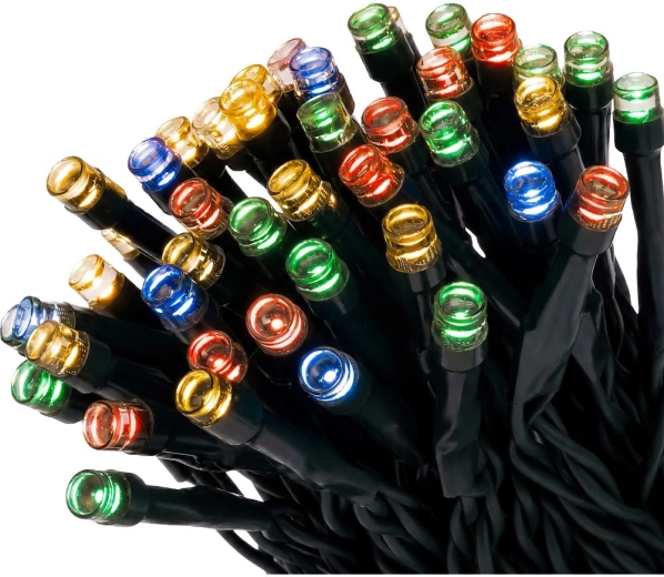 Vánoční LED řetěz Retlux 500 LED multicolor 50 m s časovačem
