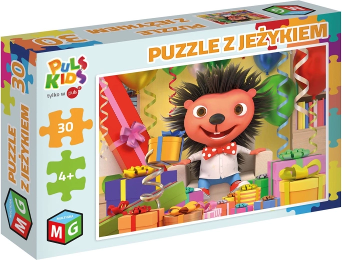 Puzzle Ježík – narozeniny, 30 dílků