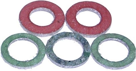 Těsnění pro převlečné matice 1/2, klingeritové, 12 × 18 × 2 mm, sada 5 ks