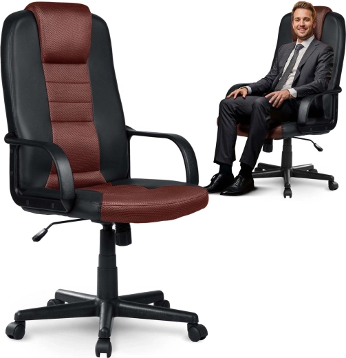 Kancelářská otočná židle Sofotel černo‑hnědá