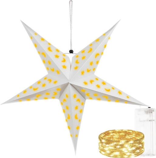 Ruhhy vánoční 3D LED hvězda 60 cm