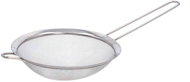 Kovové kuchyňské sítko s rukojetí 18 cm