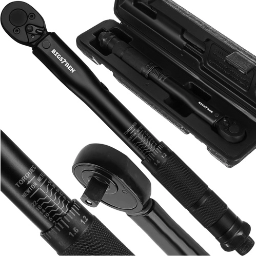 Momentový klíč 1/4" 2–24 Nm s ráčnou a certifikací BIGSTREN