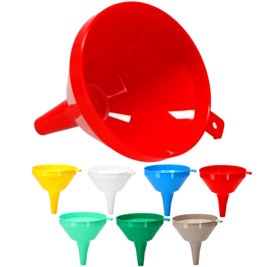 Velký plastový trychtýř se sítkem 16 cm